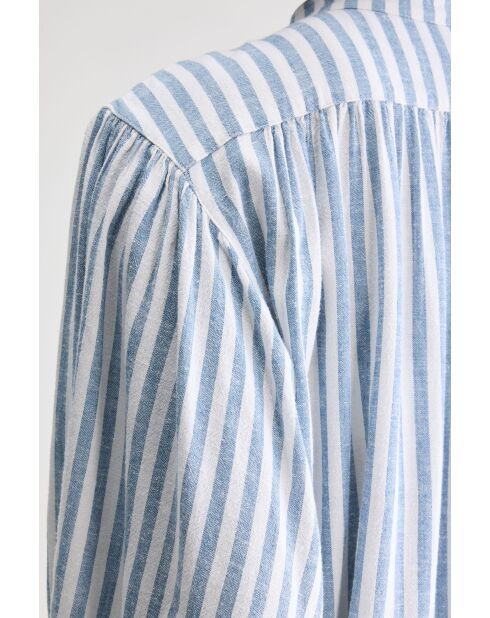 Chemisier Kylie rayée bleue