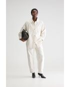 Guru ecrufarbenes gestreiftes Überhemd