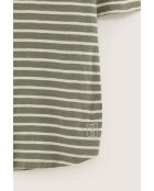 T-shirt Mias rayé vert