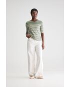 T-shirt Mias rayé vert