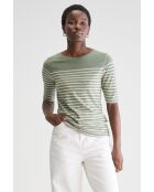 T-shirt Mias rayé vert