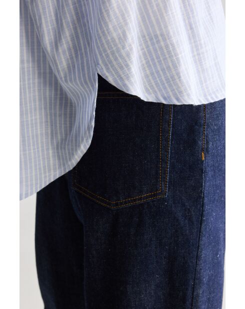 Chemisier Tonka rayée bleue