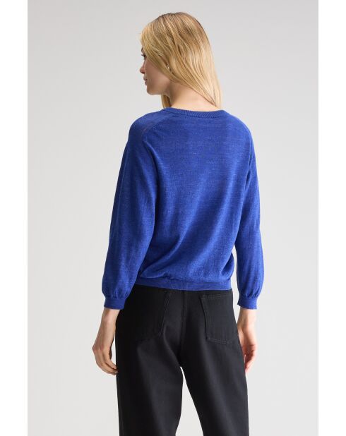 Neeta blueworker vest van linnenmix