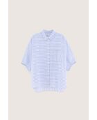 Chemisier Jessie rayé bleu