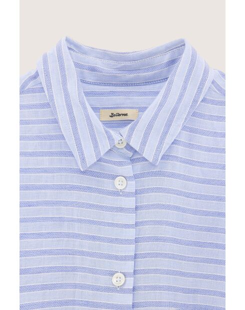 Chemisier Jessie rayé bleu