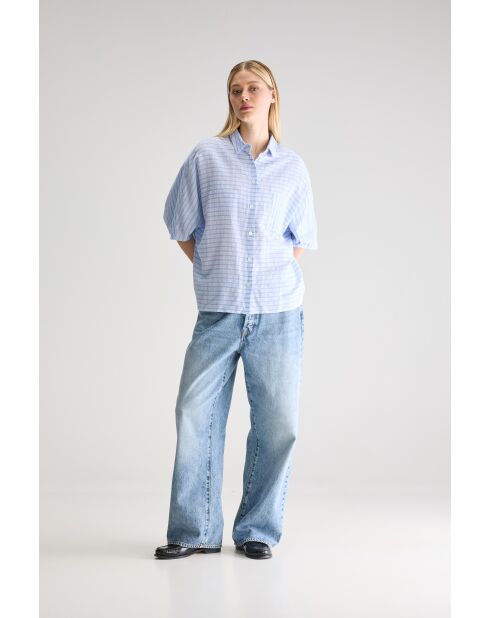 Chemisier Jessie rayé bleu
