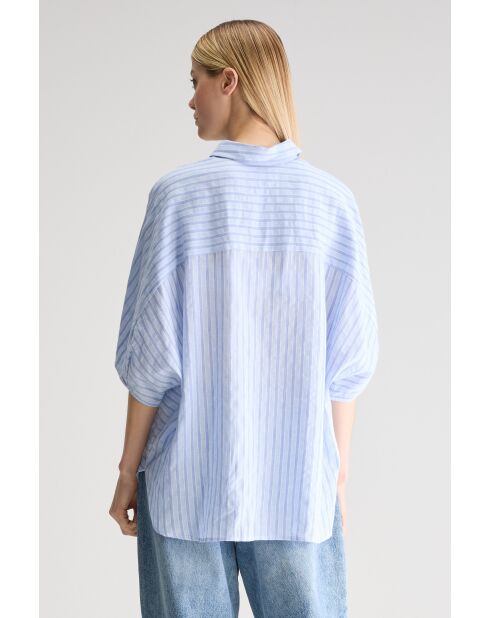 Chemisier Jessie rayé bleu