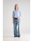 Chemisier Jessie rayé bleu