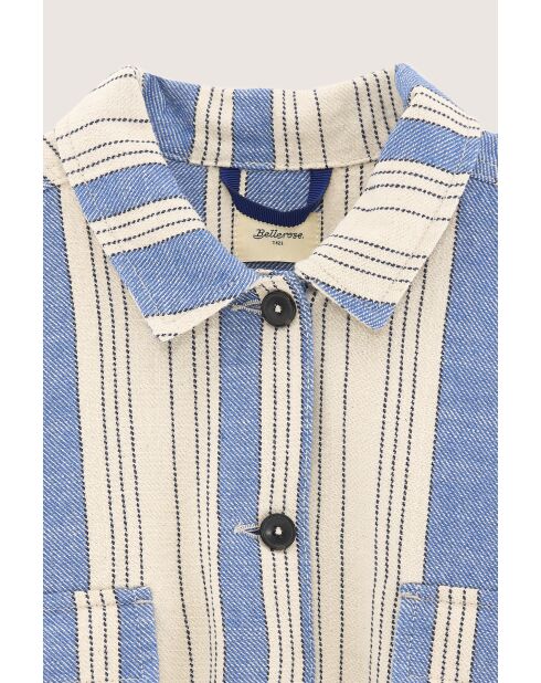 Sobrecamisa Parrish de rayas azules/blancas