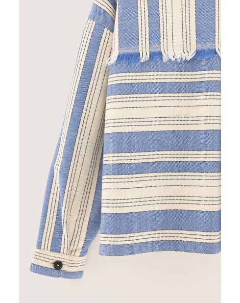 Sobrecamisa Parrish de rayas azules/blancas