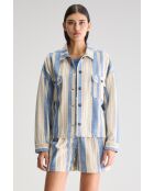 Sobrecamisa Parrish de rayas azules/blancas