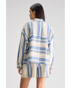 Sobrecamisa Parrish de rayas azules/blancas