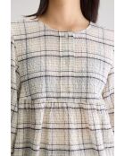 Blusa de cuadros beige Joao