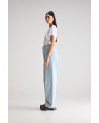 Jeans Perla usó azul claro