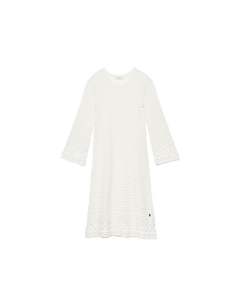 Marion ecrufarbenes kurzes A-Linienkleid