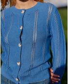 Gilet traforato Milada stile giorno scala blu