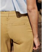 Marisol kamelfarbene Hose im Karottenschnitt