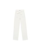 Marisol witte broek met worteluitsnijding