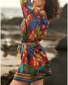 Robe-chemise ample Reeze motif floral hibiscus