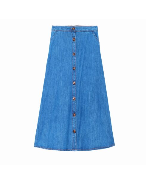 Jeansrock Joana Stone mit ausgestelltem Ausschnitt