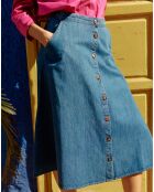 Jeansrock Joana Stone mit ausgestelltem Ausschnitt