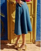 Jeansrock Joana Stone mit ausgestelltem Ausschnitt