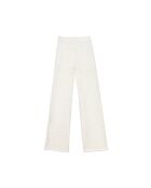 Pantaloni dritti Panama ecru