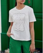 T-shirt Thessa dal taglio dritto ecru