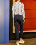 Marisol marineblaue Hose im Karottenschnitt