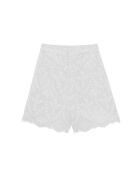 Ecrufarbene, gerade geschnittene Shorts Sonia