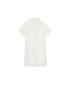 Ecrufarbenes Oversize-Hemdkleid Rilowa