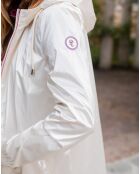 Regenwindjacke dünn und leicht ecru/blau