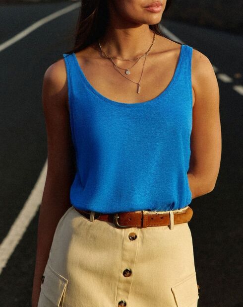 Débardeur ample Diane bleu