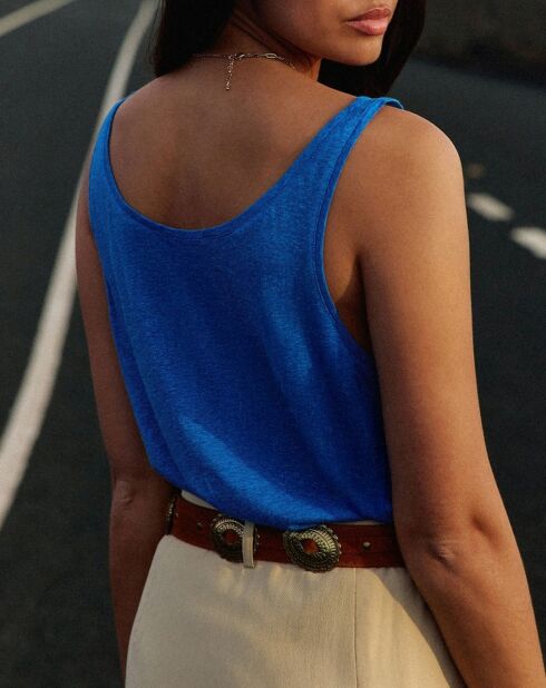 Débardeur ample Diane bleu