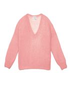 Pull Mélanie ample en Laine mélangée vieux rose