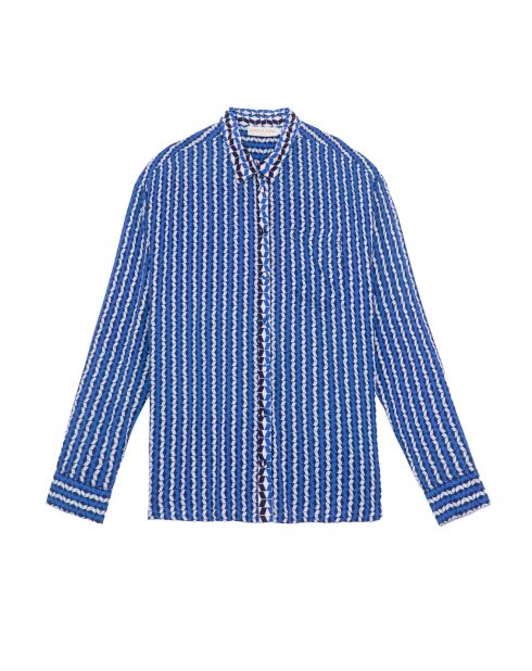 Rechte Chanice blouse met grafische print