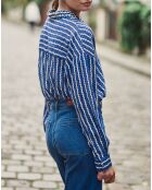 Rechte Chanice blouse met grafische print