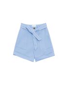 Soéli blaue Reversshorts mit hoher Taille