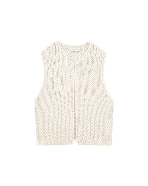 Gilet senza maniche bianco Créa