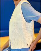 Gilet senza maniche bianco Créa