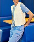 Gilet senza maniche bianco Créa