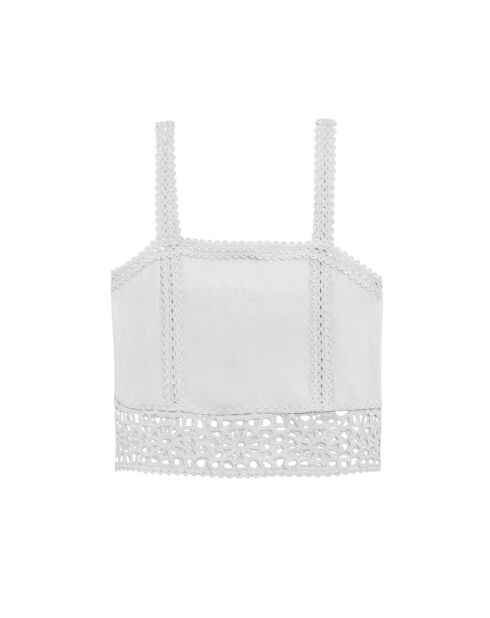 Débardeur coupe droite Dua blanc