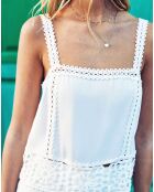 Débardeur coupe droite Dua blanc