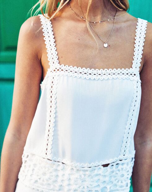Débardeur coupe droite Dua blanc
