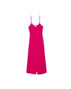 Fuchsia midi-jurk met rechte snit Rayen