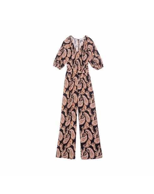 Combinaison pantalon Liana à imprimé cachemire