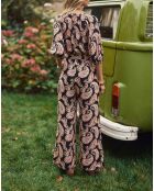 Combinaison pantalon Liana à imprimé cachemire