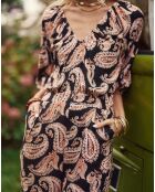 Combinaison pantalon Liana à imprimé cachemire