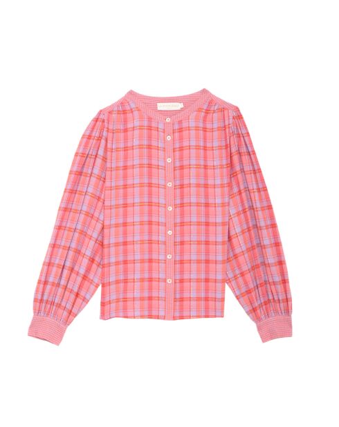 Roze oversized ruimvallende blouse Belinda