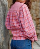 Roze oversized ruimvallende blouse Belinda